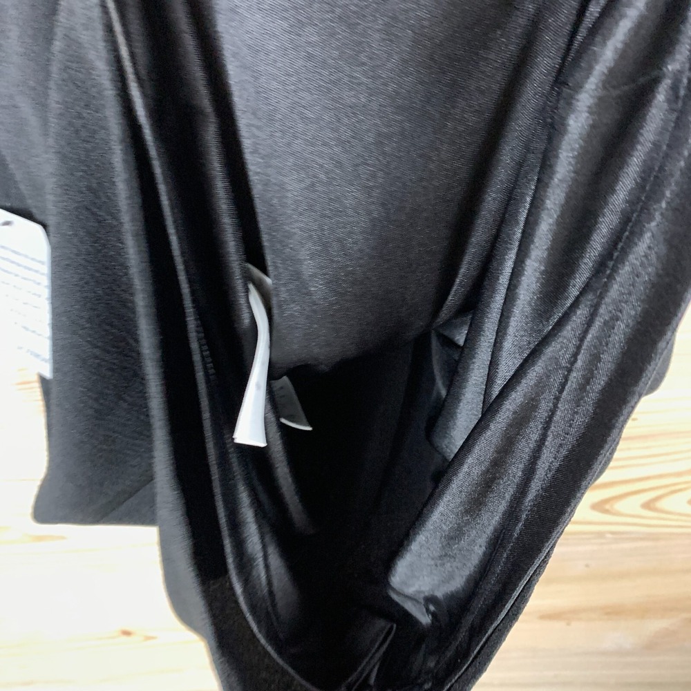 Adrianna Papell Black Long Sleeve Sheer Sleeve Cocktail Dress - Picture 5 of 16